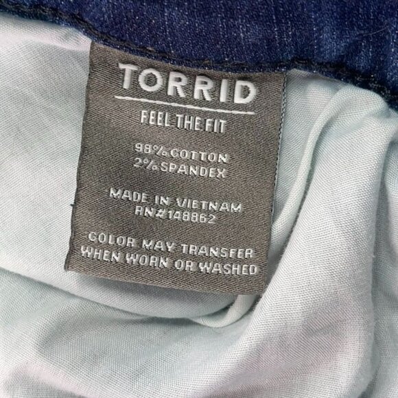 Torrid SIZE 22XS Vintage Stretch Boyfriend Straight Stonewashed Denim Jeans - Picture 4 of 5